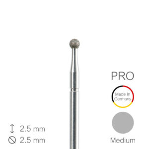 Алмазная фреза - Pro, средний 2.5 мм